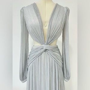 PatBo Metallic Cut Out Mini Dress